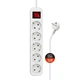 Фільтр живлення СolorWay (CW-PSEA52W) 5 розеток, 2м, White - зображення 1