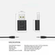5.0 Bluetooth аудіо ресівер BT660 AUX + USB - изображение 3