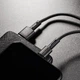 Кабель BOROFONE BX31 USB to iP 2.4A, 1m, silicone, TPE connectors, Black - изображение 4