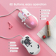 Мышка игровая проводная оптическая с подсветкой ONIKUMA Gaming CW916 Бело-розовый - изображение 6