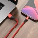 Кабель USB Borofone BX54, USB to Lightning, 2.4А, 1m, червоний - зображення 5