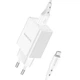 Зарядное устройство с быстрой зарядкой QC 3.0 + кабель MicroUSB BOROFONE BN5 |1USB, 18W| Белый - изображение 3