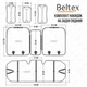 Комплект премиум накидок для сидений Beltex New York Black (BX84100) - изображение 8