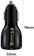 Автомобильное зарядное устройство Xiamen 2USB PD18W QC 3.0 Black (PH050555) - изображение 4
