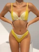 Комплект Lise Marie Papillon Бюстгальтер Push-Up и Стринги 2175 Желтый 75В/M (16990) - изображение 1