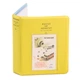 Фотоальбом Yellow для фото Fujifilm INSTAX MINI 12, 11, 8, 9, 40, 50s, 70, 90, 25s, liplay, evo, link, link2 на 64 фотографий (жёлтый с надписью) - изображение 1