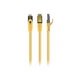 Патч-корд 3м S/FTP Cat 6A CU LSZH yellow Cablexpert (PP6A-LSZHCU-Y-3M) - изображение 1