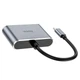 USB-хаб адаптер Hoco HB29 Type-C (HDMI, VGA, 4K, 30Hz) - Черный - изображение 4