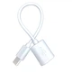 Переходник-кабель OTG Type-C / USB-C на USB 3.0 (white) - изображение 1