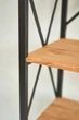 Етажерка LEVOR "LOFT-5" з натурального дерева чорна - зображення 8