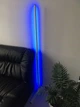 Кутовий LED торшер Gley c RGB підсвічуванням, висота 1.5 м, сенсорний пульт керування, білий - зображення 4