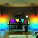 Кутовий Led торшер, лед лампа, лед нічник, RGB підсвічування, 50 см. з пультом керування - зображення 3