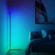 Кутовий Led торшер, лед лампа, лед нічник, RGB підсвічування, 2м сенсорний пульт управління - зображення 3