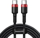 Кабель Baseus Cafule PD2.0 100W flash charging USB for Type-C cable (20V 5A)2 m Red+Black (CATKLF-AL91) - зображення 1