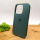 Стеклянный чехол Baseus Glass case для iPhone 14 Pro Midnight Green Матовый - изображение 1
