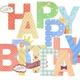Прапорці паперові HAPPY BIRTHDAY Різнокольоровий - зображення 4