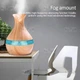 Ультразвуковой увлажнитель воздуха ночник 2 в 1 Humidifier LR 053 с подсветкой под дерево в комнату детскую, Светлое дерево - изображение 4