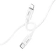 Data-кабель USB Hoco X87 Magic silicone Type C to Lightning PD20W 3A 1m, White - зображення 1