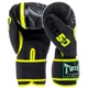 Перчатки для бокса и единоборств на липучке Twins TW50 Black-Yellow 12 унций - изображение 2