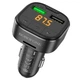 Автомобільний зарядний пристрій з FM-модулятором BOROFONE BC43 Flash car BT FM transmitter 18 W Чорний - изображение 1