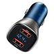 Автомобільний зарядний пристрій USAMS US-CC154 C29 |2USB, QC, 45W| Синій - зображення 4