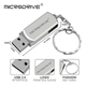 USB Флешка металлическая 32GB для компьютера 32ГБ Microdrive Золотистый - изображение 4