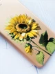 Чехол-книжка с рисунком для Xiaomi Redmi Note 8 Pro Золотой :: Подсолнечник (принт 274) - изображение 3