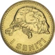 Тонга 1 сенити 1974 VF-AU Черепаха (KM#27a) - изображение 1