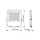Прожектор Videx LED PREMIUM VIDEX F2 50W 5000K (VL-F2-505G) - изображение 2