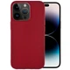 Силиконовый чехол Candy для Apple iPhone 14 Pro (6.1") Бордовый Без бренда - изображение 5