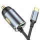 Автомобильное зарядное устройство в прикуриватель Hoco NZ7L |1USB, 20W/3A, PD/QC| c кабелем Type-C 1.2м - изображение 4