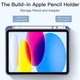 Силиконовый чехол обложка + Pencil Holder BBM1 для iPad 10 2022/2024 10,9"/iPad 11" 2025 (A16) Серо-фиолетовый - изображение 6