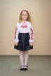 Вышиванка детская Волинські візерунки Мальвы 134 см белая - изображение 1