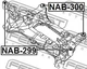 Сайлентблок подвески Febest (NAB299) - изображение 2