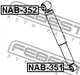 Сайлентблок подвески Febest (NAB351) - изображение 2