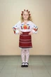 Спідниця Волинські візерунки українська ткана на запах 140 см бордова - зображення 1