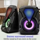 Акустическая система для ПК E-1053 USB RGB подсветка 6W Черный - зображення 2