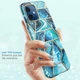 Противоударный чехол с защитой экрана i-Blason Cosmo Classic для Iphone 12 Mini (5.4") Blue - изображение 13