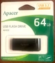 Флешка 64GB Apacer USB 3.2 SuperSpeed AH350 Black-White (AH350_64) - изображение 4