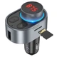 FM-Модулятор Hoco E72 Alegria PD30W car BT FM transmitter Черно-Серый Подсветка и дисплей - изображение 5