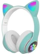 Навушники Bluetooth MDR CAT ear VZV-23M 7805 з підсвіткою, м'ятні - изображение 2