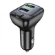 Автомобільний FM-модулятор Borofone BC41 Eminency QC3.0 Car BT FM transmitter, Black - зображення 1
