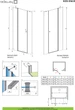 Душевая дверь RADAWAY Eos DWJS 140x197 L (3799456-01L) - изображение 3