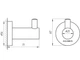Крючок Globus Lux SS 8411 SUS304 нержавеющая сталь - изображение 3