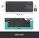 Клавіатура Logitech Wireless Touch K400 Plus, US, Black (920-007145) (6836237) - зображення 12