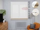Римська штора система Light I&H Джусі велюр Білий з нижнім кантом 40*170 см - зображення 1