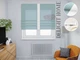 Римская штора система Light I&H Джуси велюр Бирюзовый с кантом по центру 40*170 см - изображение 1