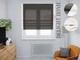 Римська штора система Light I&H Джусі велюр Антрацит з бічними кантами 40*170 см - зображення 1