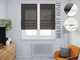 Римская штора система Light I&H Джуси велюр Антрацит с кантом по центру 40*170 см - изображение 1