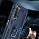 Ударостійкий чохол Serge Ring для Huawei P Smart (2021) Темно-синій - зображення 3